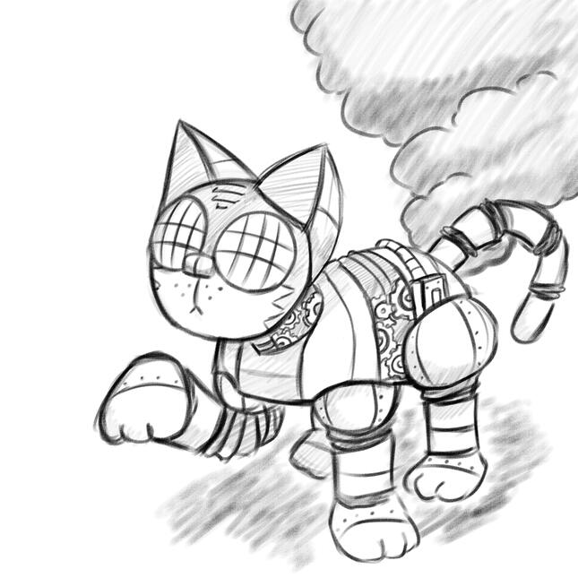 Steam Powered Cat
