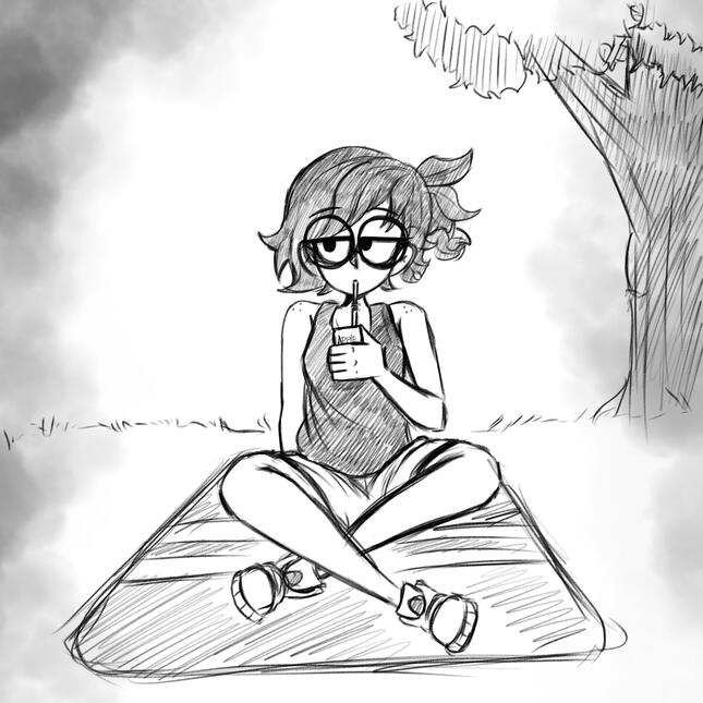 "enjoying the day"